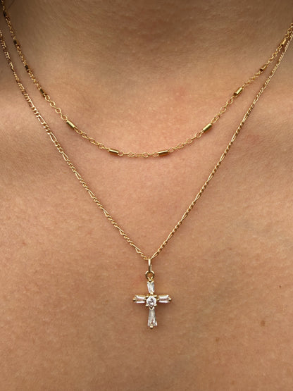 16-inch gold-filled everyday chain necklace, close-up of the chain — the Joleigh by Saddle & Stone